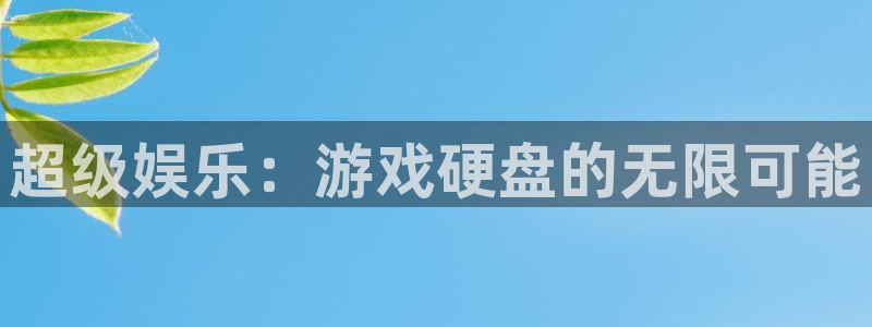 超级娱乐：游戏硬盘的无限可能